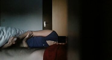 Anal en una sesión de masaje agradó inesperadamente al visitante